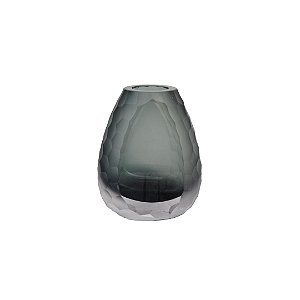 Vaso Oval Vidro Murano 18x9 Cm. Paramount