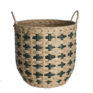 Cesto Grande Decorativo Plantas Roupas Brinquedos Com Alças
