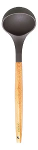 Concha De Cozinha Em Silicone Com Cabo De Madeira Oikos