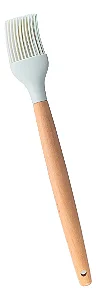 Pincel De Silicone Com Cabo De Madeira - Oikos