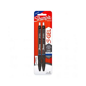Caneta Sharpie S Gel 0.7mm Tinta Azul Kit Com 2 Unidades