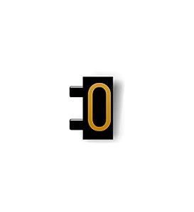 Precificador Pacote Avulso Número “0” Preto/Dourado- 30 peças - Preço para Vitrine