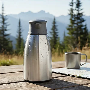 Garrafa Térmica Café 1 Litro Inox Linha Premium