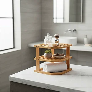 Organizador De Canto De Bambu - Oikos