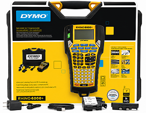 Kit Rotulador Eletrônico Dymo Rhino 6000 + Industrial