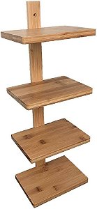Estante Suspensa Bambu 4 Andares Oikos