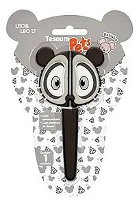 Tesoura Escolar Infantil sem ponta Pets- Leo & Leo