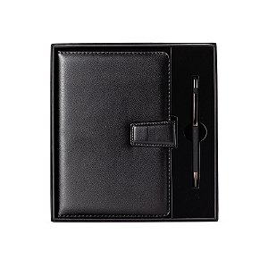 Kit Executivo Caderno Pautado e Caneta Touch Screean