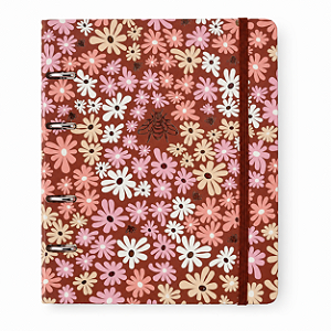 Caderno Criativo Melissa Mini Bloomy Chocolate 100 Folhas Capa Dura