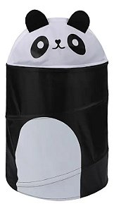 Cesto Organizador Dobrável Panda Preto E Branco - 1 Unidade