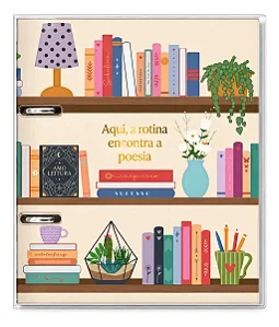 Caderno Argolado P Amo Leitura Fina Ideia, Capa Dura