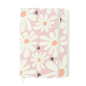 Caderno Miolo Pautado Melissa - Pink Bloomy Cicero