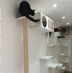 Elegance MDF Branco Arranhador Grande 180 cm