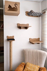 Conjunto básico - MDF cru, 5 peças