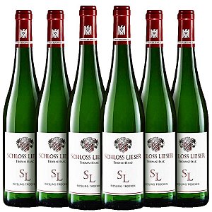 Kit com 6 garrafas de Schloss Lieser Riesling Ortswein trocken 2019