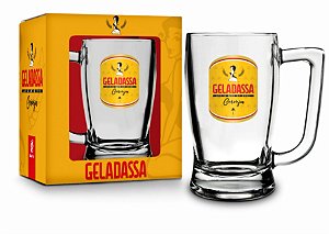 Caneca Vidro 340ml Taberna - Geladassa