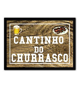 Quadro Decorativo Cantinho Do Churrasco