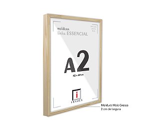 Moldura A2 Caixa Alta 42x60 cm C/ PETG - PINUS