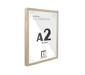 Moldura A2 Caixa Alta 42x60 cm C/ PETG - PINUS