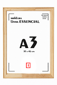 Moldura A3 30x42cm Filete Para Placa MDF - AVELÃ