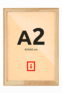 Moldura A2 42x60 cm Filete Para Placa MDF - AVELÃ