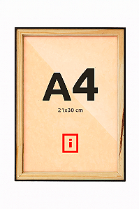 Moldura Filete A4 21x30 cm Para Placa MDF - TABACO