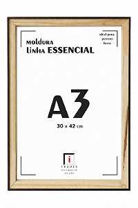 Moldura A3 30x42cm Filete Para Placa MDF - TABACO