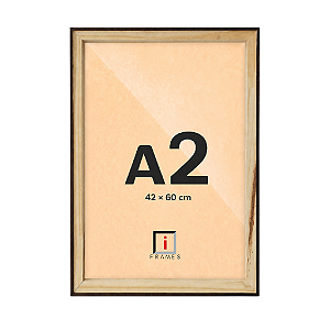 Moldura A2 42x60 cm Filete Para Placa MDF - TABACO