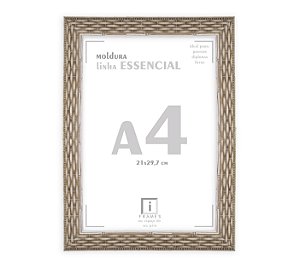 Moldura Trançada A4 21x30 Com Vidro Frontal
