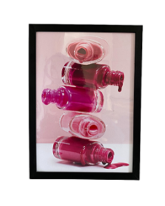 Quadro Decorativo Esmaltes Salão de Beleza A3 30x42 cm - COM ACETATO