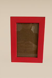 Porta Retrato A6 10x15 C/ Vidro - Vermelho