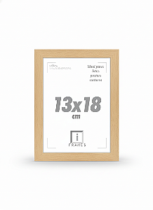 Porta Retrato 13x18 Fotos Posters C/ Vidro Frontal - PINUS
