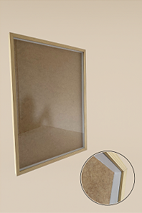Moldura Quadro Caixa Alta A2 42x60 C/ Espaçamento Interno De 2cm - AVELÃ