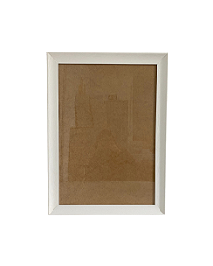 Moldura Nevada A2 42x60 cm Para Fotos e Imagens Com Vidro - BRANCA