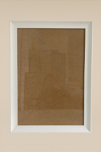 Moldura Nevada A2 42x60 cm Para Fotos e Imagens Com Vidro - BRANCA