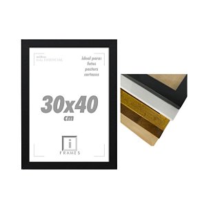 Moldura 30x40 cm P/ Posters Imagens Fotos - COM ACETATO