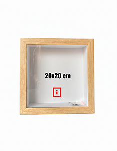 Moldura Caixa Alta 20x20 cm Com Espaçamento Interno De 5 cm - MARFIM
