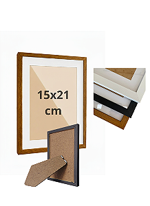 Porta Retrato A5 15x21 cm P/ Posters Imagens Fotos C/ Paspatur 3cm - C/ Vidro