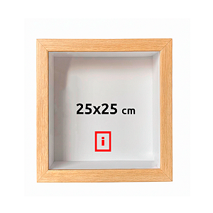 Moldura Caixa Alta 25x25 cm Com Espaçamento Interno De 5 cm - MARFIM