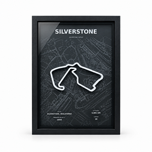 Quadro Decorativo Circuito de Silverstone em 3D