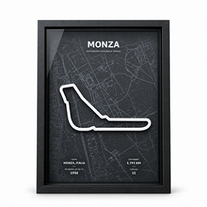 Quadro Decorativo Circuito de Monza em 3D