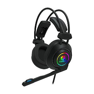 Headset Gamer Com fio Fortrek Vickers, Stereo, RGB, Drivers 50mm, P2/USB, PC, Preto - 70556