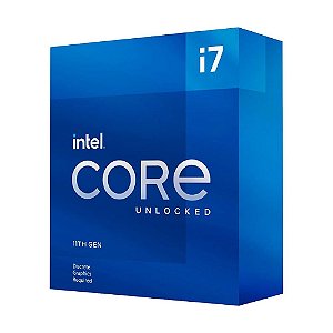 Processador Intel Core i7-11700KF, 3.6GHz (4.9GHz Max Turbo), LGA 1200, 8 Núcleos, 16 Threads, Cache 16MB - BX8070811700KF