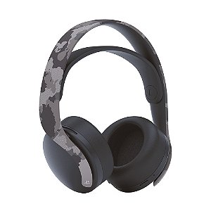 Headset sem fio Pulse 3D Gray Camouflage, Bluetooth para PS5 e PC - CFI-ZWH1R06