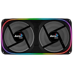 Cooler FAN para Placa de Vídeo Aerocool Dual Fan Astro 24, ARGB, 240x120x25mm