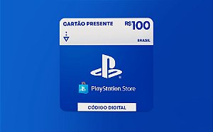 R$100 PlayStation Store - Cartão Presente Digital [Exclusivo Brasil]