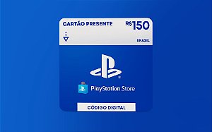 R$150 PlayStation Store - Cartão Presente Digital [Exclusivo Brasil]