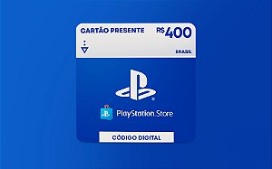 R$400 PlayStation Store - Cartão Presente Digital [Exclusivo Brasil]