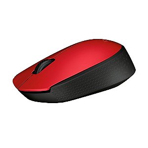 Mouse Logitech M170 1000dpi Vermelho sem fio