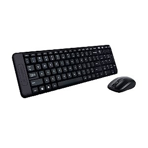 Kit Logitech Teclado e Mouse MK220 sem fio